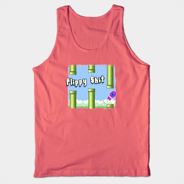 Flippy Shit Tank Top by wrasslebox